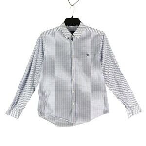 Simply Southern Shirt Mens M Plaid Office Casual‎ Preppy Modern Minimal Coastal